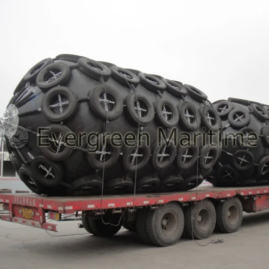 Pneumatic Rubber Fender with Chain and Tire Jacket
